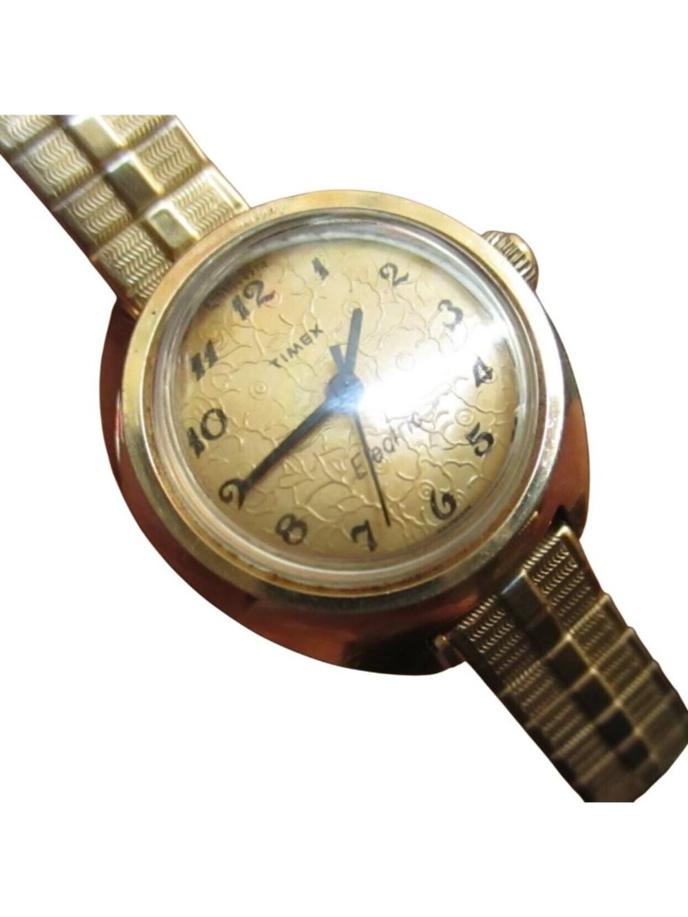 VINTAGE LADIES TIMEX ELECTRIC - EXPANSION BAND DEAD BATTERY 30 DAY WARRANTY